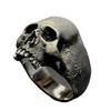 Exquisite Handmade Vintage Men Punk Ring Unique Gothic Skull Style Gothic Punk Horror Skull Rings