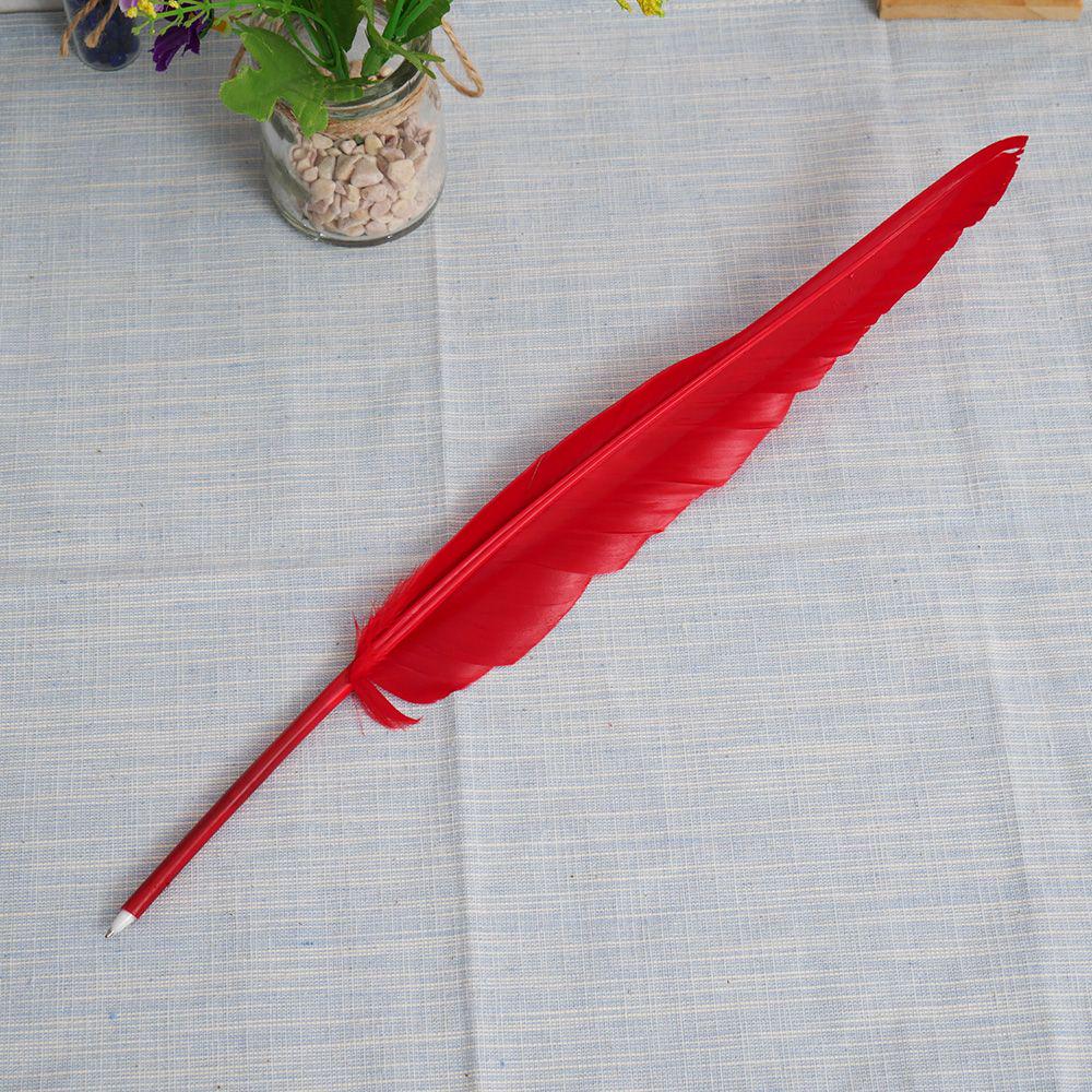0.5mm 12colors Retro Feather Ballpoint Pen European Style Writing Pen Plush Feather Pen Novelty Stationery School Office Supplie