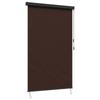 Brown Roller Blind 60 X 250 Cm Fabric and Aluminum