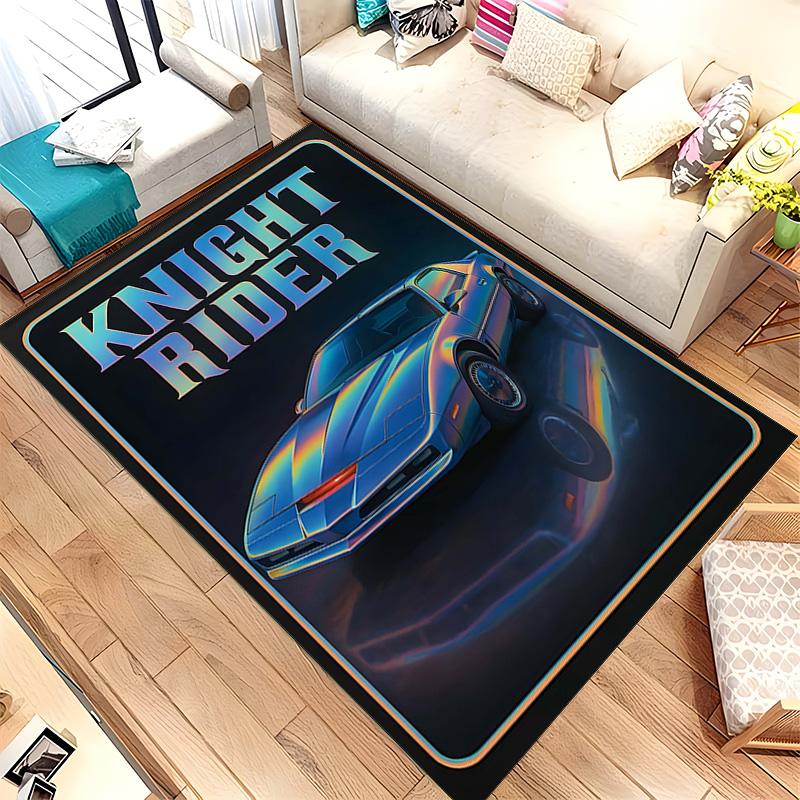 Knight Rider (14) Rug Suitable For Living Rooms Bedrooms Computer Rooms Dining Areas And Placement Under Tables And Chairs Also An Ideal Choice For Of