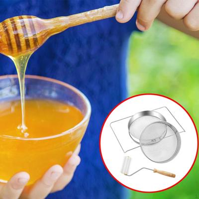 Honey Strainer Kit, Extractor Filter Uncapping Needle Roller Beekeeping Tool Harvesting