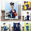Cartoon-Figur P-Postman PatS Wurfdecke Leicht 240g Flanelldecke Weich Hautfreundlich für Sommerkühlung