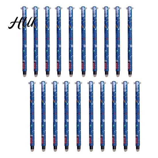 Penne Gel Carine 20 Pezzi Animali Cartoni Animati Cancellabili per Bambini Design a Cappuccio 0.7mm Penna Ricaricabile Scrittura Fluida Cancelleria Facile da Cancellare Divertenti Forniture Scolastiche Studenti