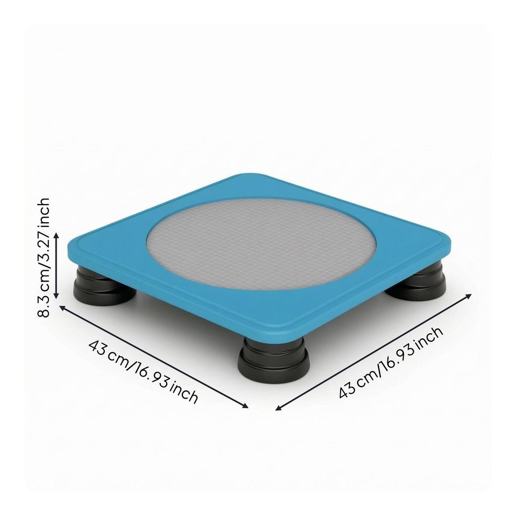 Square Trampolines Rebounder Quiet Jumping Toy for Kids, Young Children,