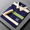 STORN New Summer Men Classic Striped Polo Mens Cotton Short-Sleeved Embroidered Business Casual Hot Polo Shirt
