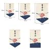 Japanese Short Door Curtain Wave Koi Kitchen Partition Triangle Flag Restaurant Hanging Curtain Pennant Izakaya Decor Drapes