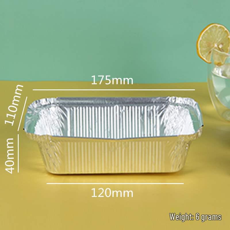Aluminum Foil Square Baking & Grilling Bowl - Disposable Takeout Box