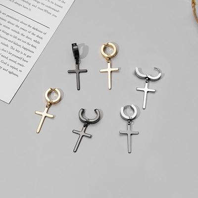 Unisex Κορεατική Μόδα Ανοξείδωτα Σταυρωτά Κλιπ Αυτιών: Χωρίς τρύπημα, Ευέλικτα και Στυλάτα