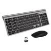 Ultra-Thin Silent Ergonomic Wireless Keyboard & Mouse Set with Scissor Switch & Numeric Keypad