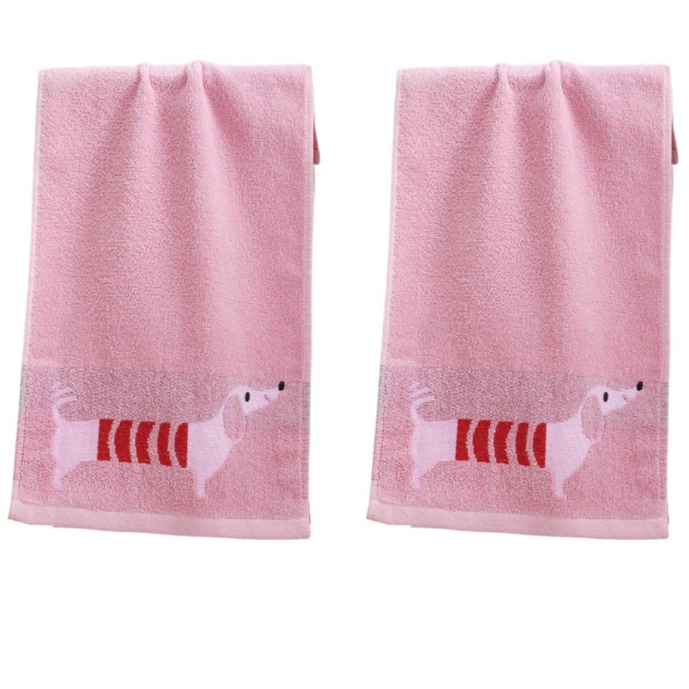 2Pcs Thickened Cotton Face Towel Luxury Children Hand Towel Shower Towel Bathroom