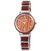 Women's Watch - RAPTOR - Beauty - 32 Mm Stainless Steel Case & Padouk Wood - 14 Mm Steel Bracelet - Miyota GL30 Quartz