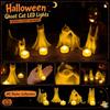 Halloween Tabletop Light - Battery Operated Decorative Lamp for Desk Shelf Home Decor