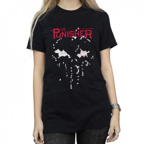 Marvel Womens/Ladies The Punisher The End Cotton Boyfriend T-Shirt