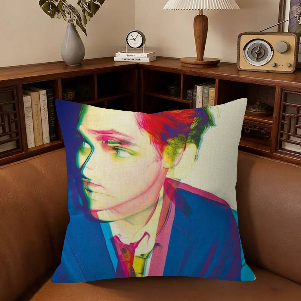 Singer GGerard Way   Cushion Cover Pillowcase Upholstery Sofa Throw Pillow Home Decor Pillowcas
