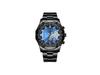 Men's Oversized Creative Calendar Steel Band Watch with Large Dial