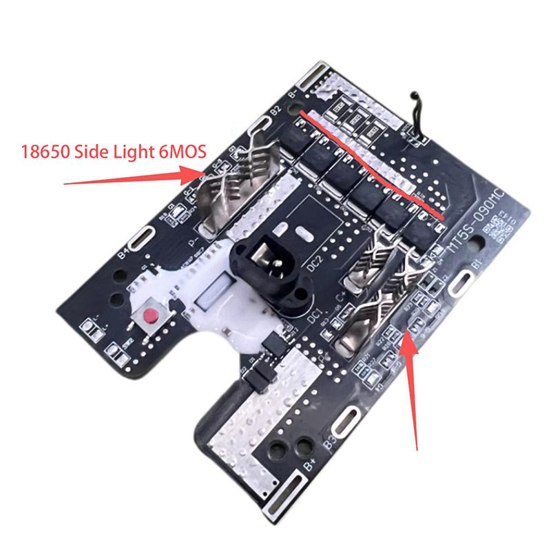 Für Makita 18650 3 Legierungen Mit Temperaturregelung Seitenlichter Schutzplatine Passend für Elektrische Scheren Winkelschleifer