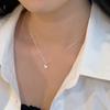 Flash Diamond Double Butterfly Necklace Women'S Light Luxury Niche Versatile High Sense Chinese Style Exquisite Zircon Collarbone Chain Jewelry Tide Q