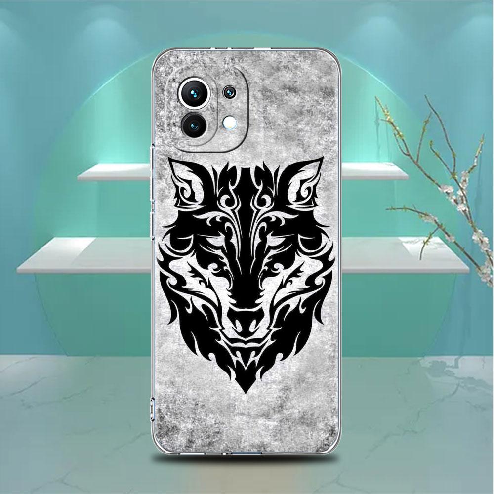 Clear Case For Xiaomi Mi Poco X3 NFC M3 Pro F3 F1 11 Lite 12 Note 10 11T 9T Transparent Phone Cover Lion Tiger Wolf