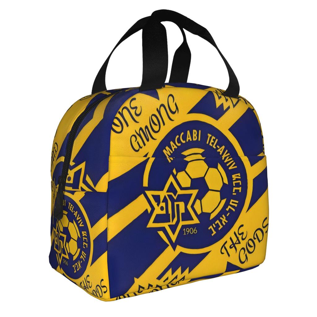 Footbally Beitar Jerusalem FC Soccer  Insulated Lunch Bag for Work School  Waterproof Cooler Thermal Lunch Box Women Men