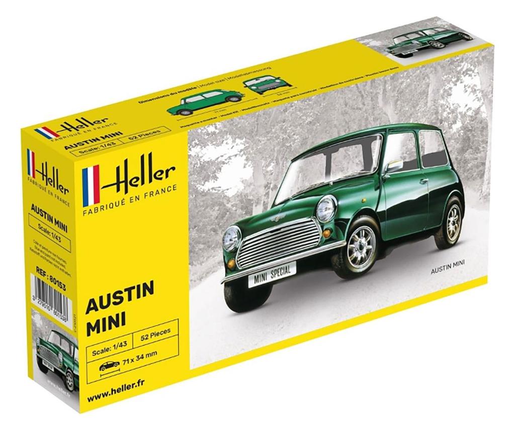 Platz Heller 1/43 Austin Mini Plastic Model HE80153