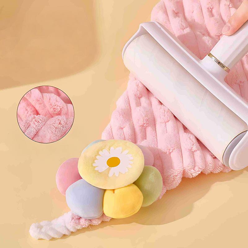 Blumen Handtuch mit Aufhängeschlaufe, Schnelltrocknend, Weich, Hochsaugfähig, Aus Mikrofaser, Geeignet für Badezimmer und Küche