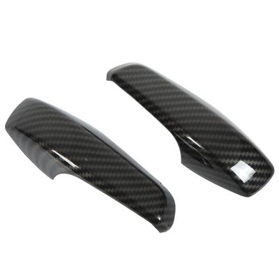 2 adet İç Kapı Kolu Trim Kapağı Karbon Fiber Rengi ABS Smart Fortwo W451 Facelift için Yedek