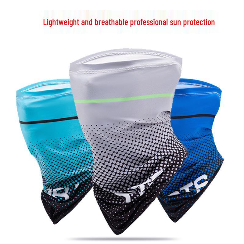 Ice Silk Sun Protection Neck Gaiter: Multifunctional Dustproof Face Mask for Outdoor Activities Men & Women