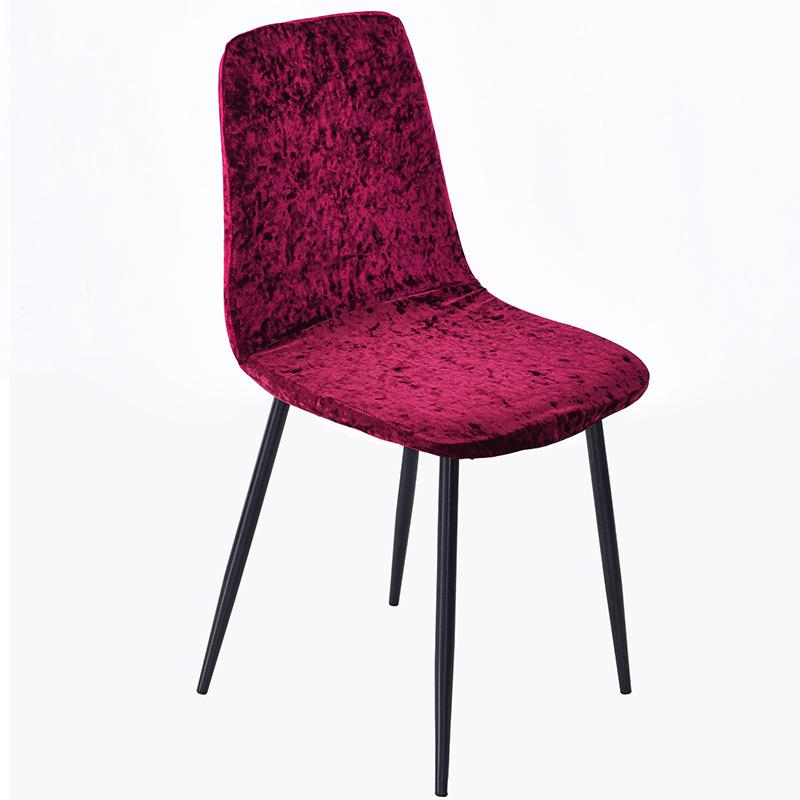 1 Stück Samt Schalenstuhlbezug Einfarbig Stretch Ärmelloser Stuhl Überwürfe Elastischer Sitzbezug Hotel Party Bankett Heimdekor