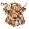 Adult Fabric Art Adults Beginner-Friendly Layered DIY Cow 3D Project Highland Kit for Textured Wall