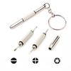 Stahlbrillen-Schraubendreher, Brillen-Schraubendreher, Uhren-Reparatur-Set mit Schlüsselanhänger, tragbare Handwerkzeuge, Präzisions-Schraubendreher-Werkzeuge