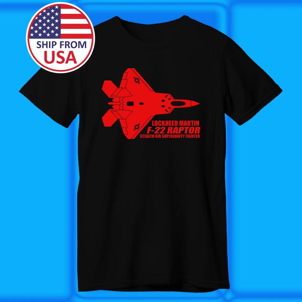 Lockheed Martin F22 Raptor Men s Black Size S-5XL S