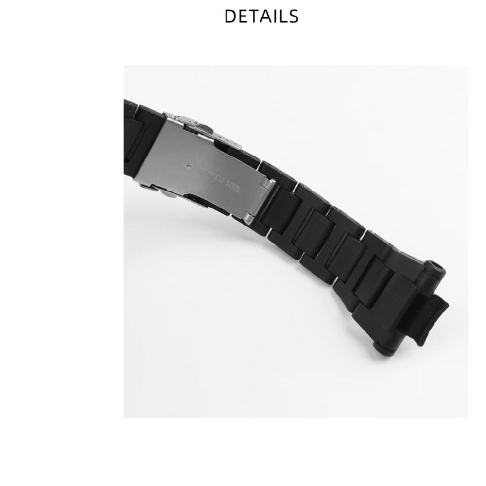 For Casio G-shock Special Convex Interface Fold Buckle Air Fighter Plastic Steel Series GW-A1100 Gw4000 Ga1100 Men Watch Strap