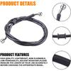 Motorrad Hydraulikbremse oder Kupplungsleitung Schlauch für Motorrad Dirt Bike ATV Moped Roller, etc. Banjo-Schraube 2 Stück(Länge 1,5 m / 4,92 Fuß)