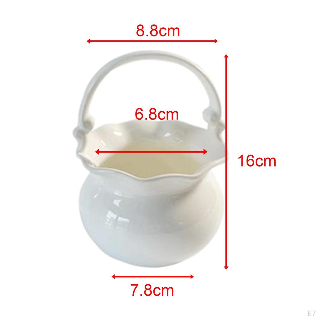 Ceramic Vase Flower Pot Decors Table Centerpiece Storage Jar Plants Planter Box for Room