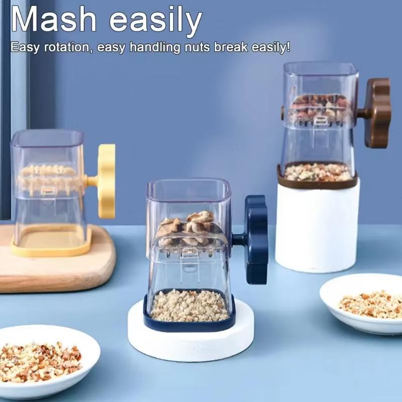 Nöt Valnöt Kvarn Bärbar Multifunktionell Nötkvarn Fruktkross Handvisp för Valnötter Mandlar Choklad Köksredskap