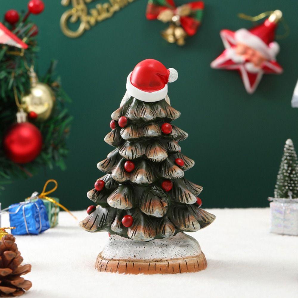 Funny Mini Christmas Tree Figurine Handmade Merry Christmas Decorations  Party Favors