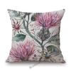Home Decoration Flower Floral Oil Painting Sofa Throw Pillow Case Cotton Linen Bench Chair Seat Cushion Cover