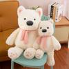West White Highland Terrier With Scarf Plush Toy Stuffed Animal Doll Kids Gift