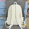 Women's Star Embroidered Backpack Junior Senior High School Schoolbag