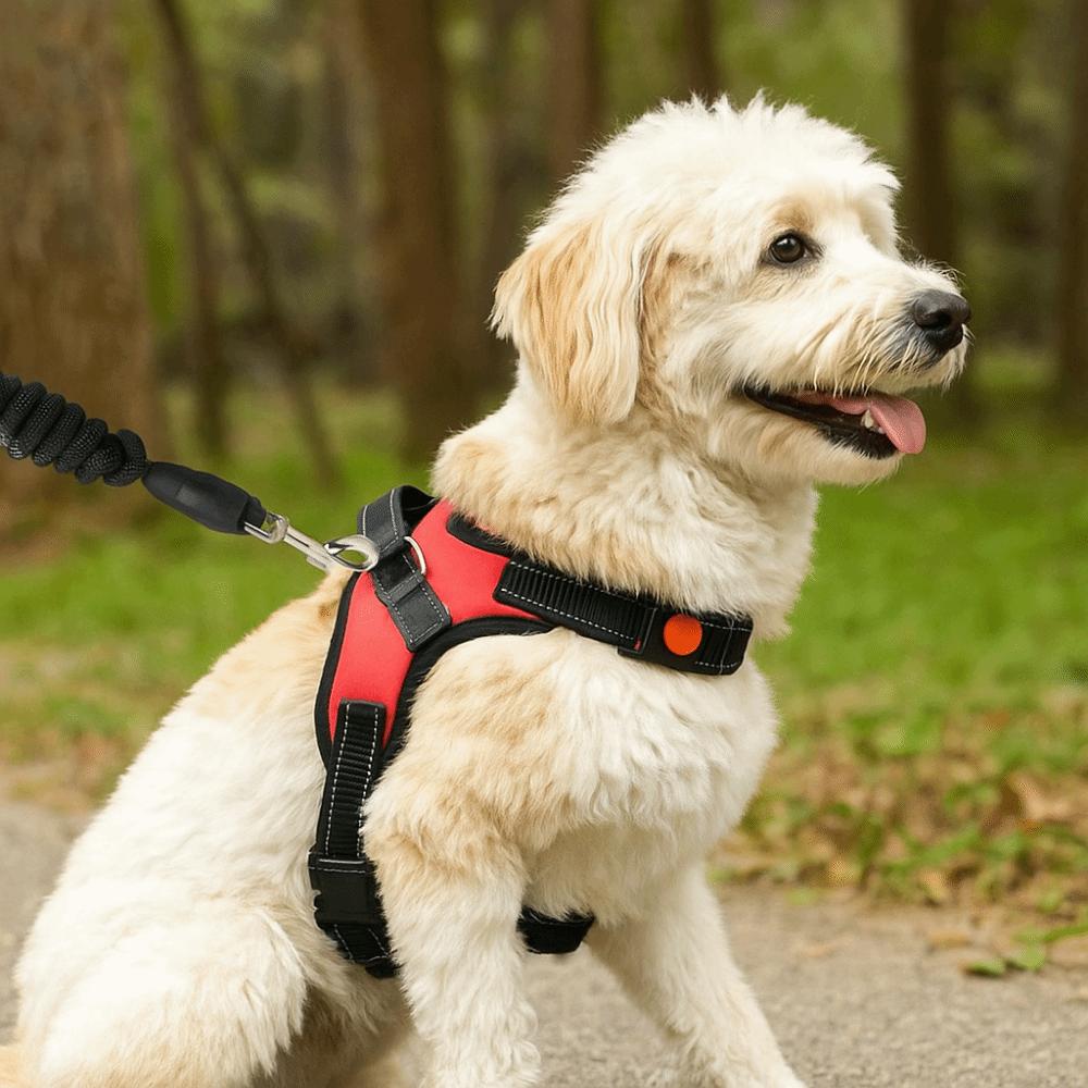 Durable Nylon Dog Cat Harness Adjustable Breathable Dog Harness Vest Heavy Duty Wear-resistant Pet Vest Outdoor