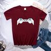 Neuartige kreative Spielkonsole 3D-gedrucktes Muster Damen-Shirt Kurzarm T-Shirt