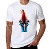 Cassowary Face Tshirt Utility Casual Work Tshirt