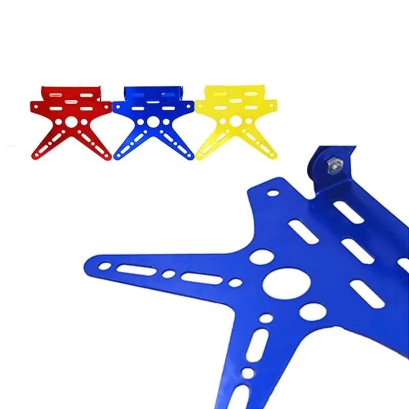 1pcs for Motorcycle Rear License Plate Frame Motorbike Scooter Number Plate Holder 5 Colors Electroplate Aluminum Alloy New