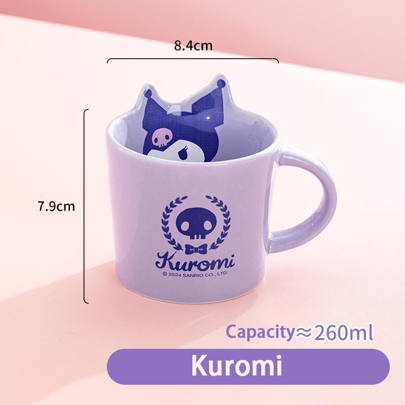 Pour Tasse à Café en Céramique Sanrio Design 3D Tasse Petit Déjeuner Motif Mignon Pochacco Kuromi Mug à Lait Petit Déjeuner Maison Verrerie de Bureau