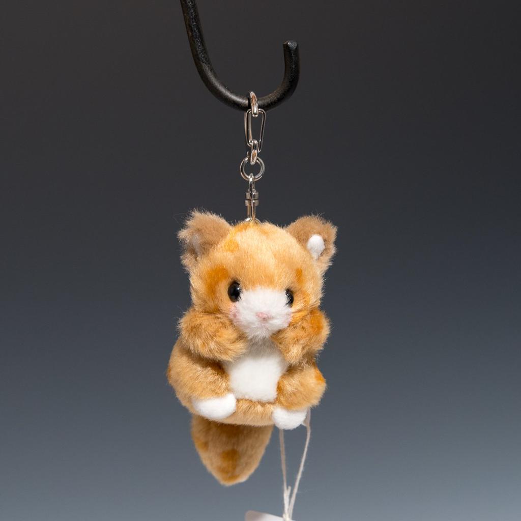 Chaveiro Mini Infantil Broto de Bambu Gato Chá Brinquedo de Pelúcia 48541