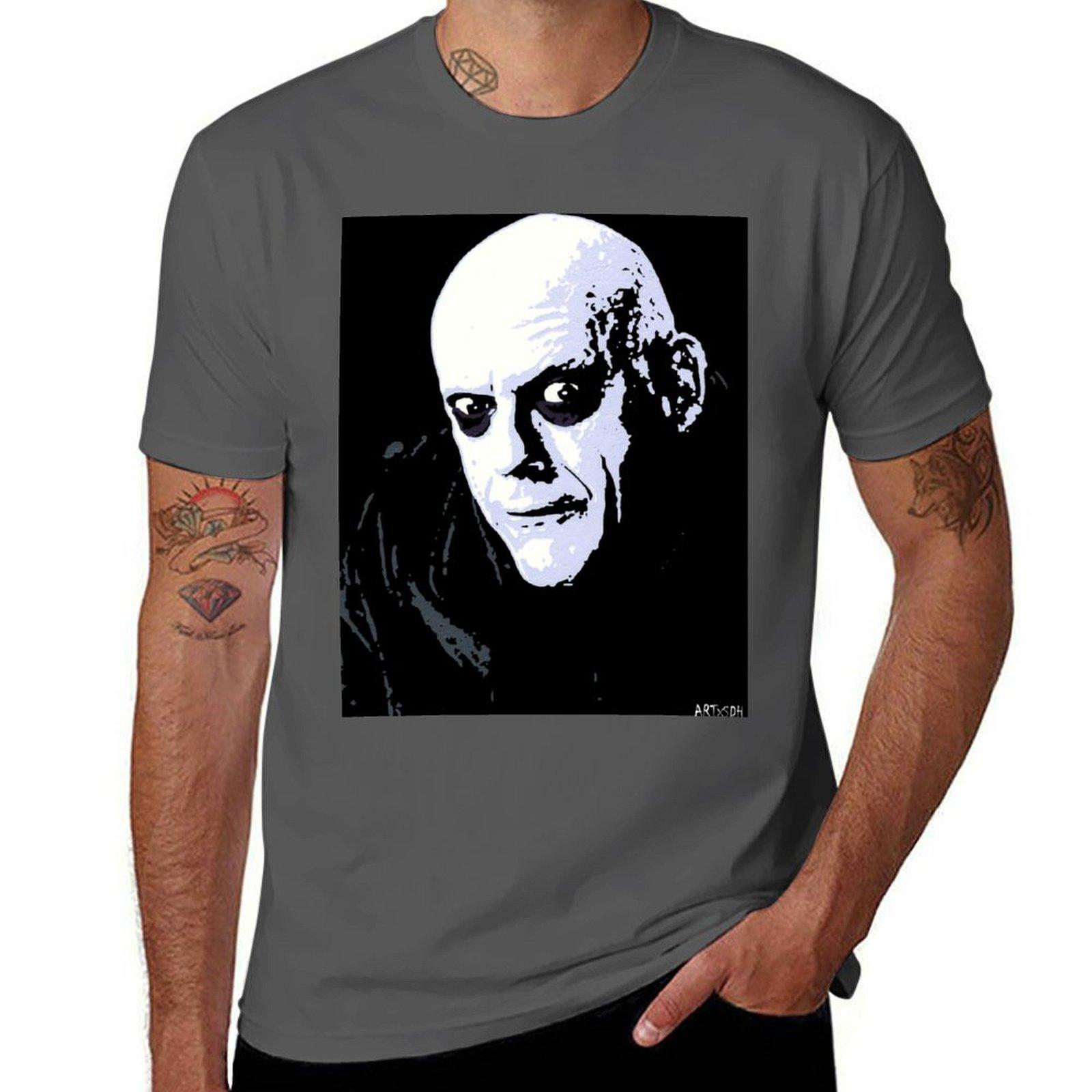 

Uncle Fester T-Shirt plus sizes cute tops oversized tops T-shirts for men cotton 4XL