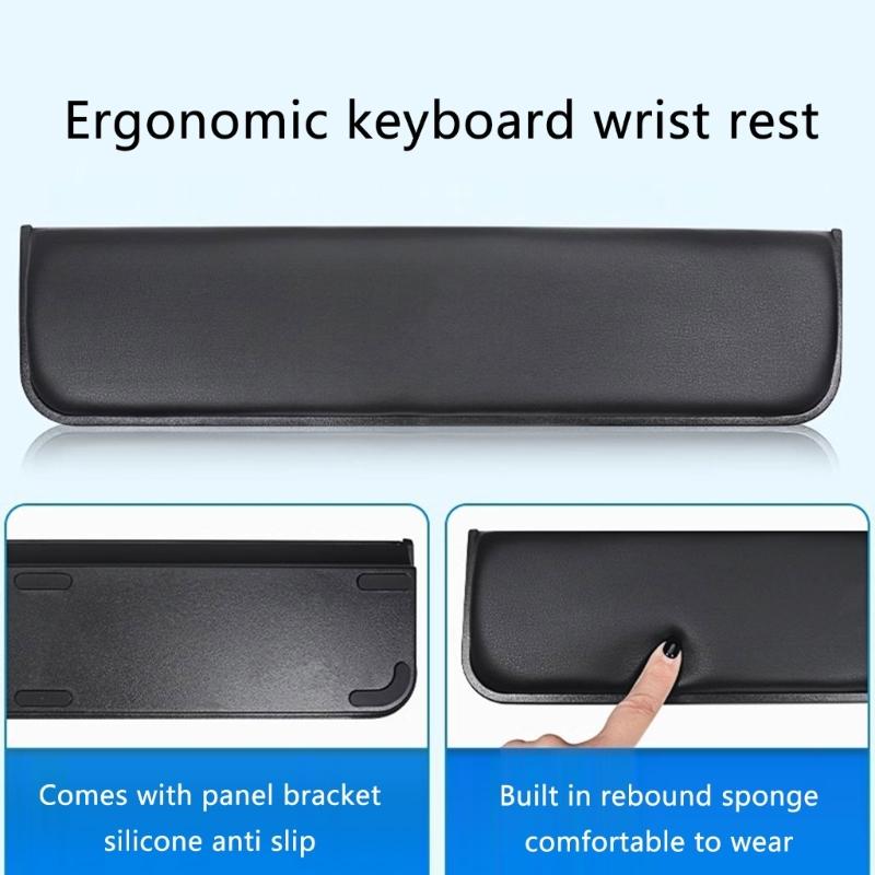 Wrist Cushion Comfortable Slip Resistant Base for Office Desks Home Computer Tables and Gaming Stations Prolonged Typing