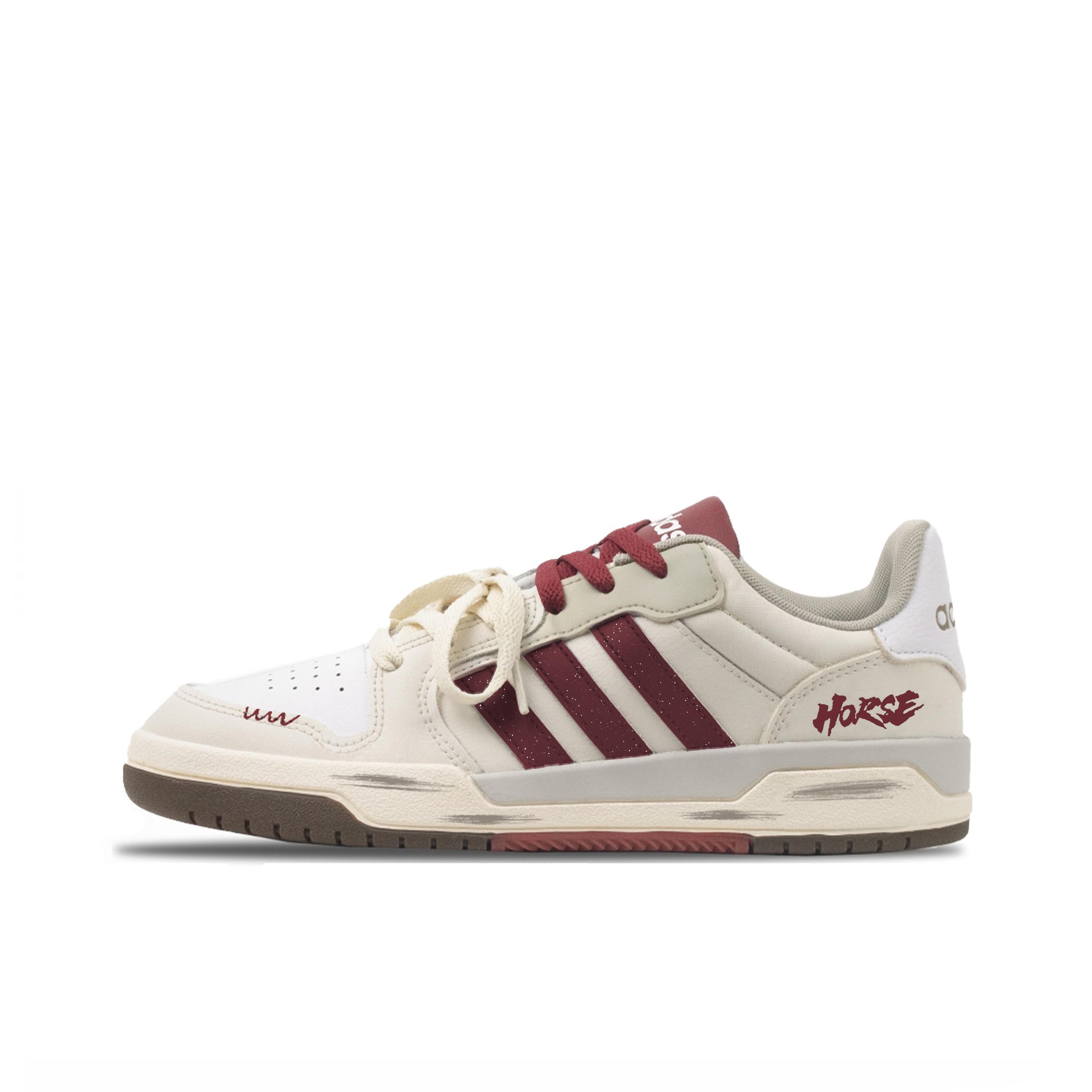 Adidas Neo Entrap Wealth Synthetic Leather Slip Resistant Abrasion Resistant Slip Resistant Abrasion Resistant Low top FW3462 (Team633-) 36