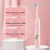 Smart Electric CleaningToothbrush For Children 4Pcs Brush Heads Round Rotating  3 Cleaning Modes Soft Bristles Teeth Brush