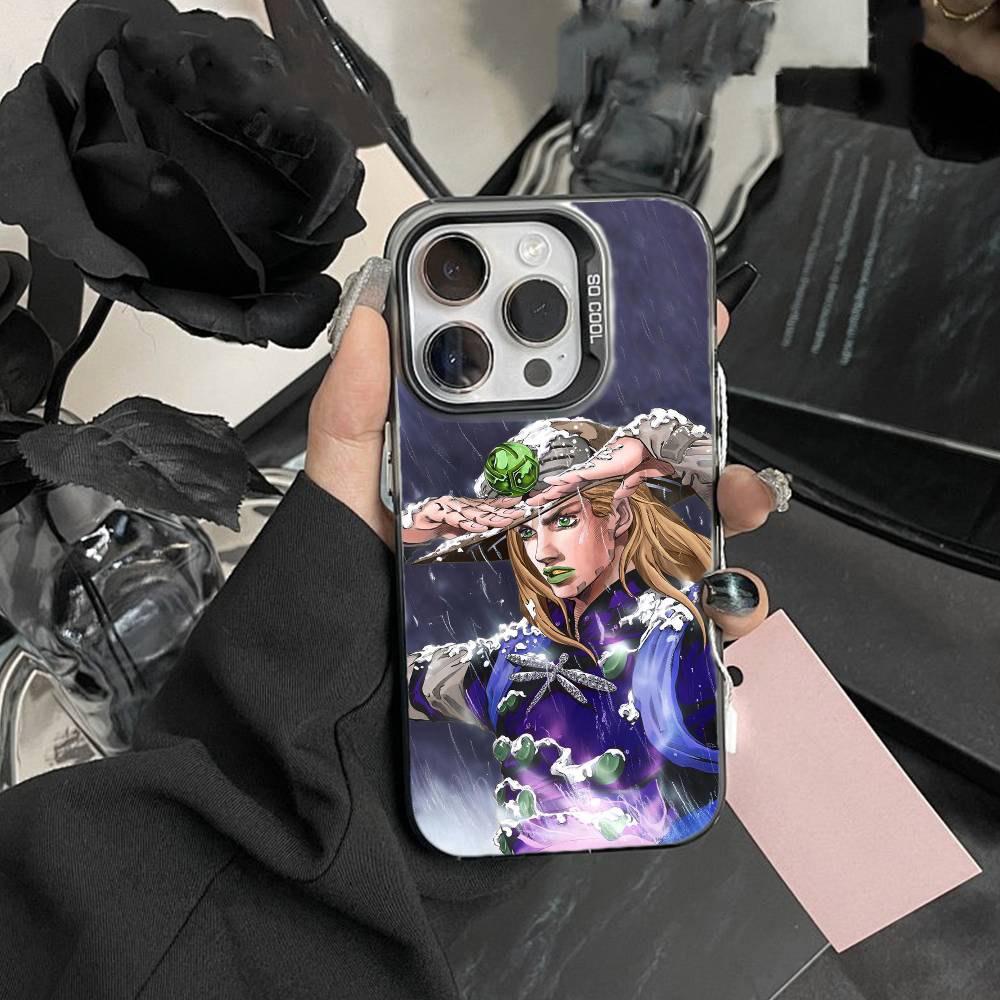 N-JoJo's Bizarre Adventure Phone Case For iPhone 17,16,15,14,13,12,Pro MAX White Matte Shockproof Cover